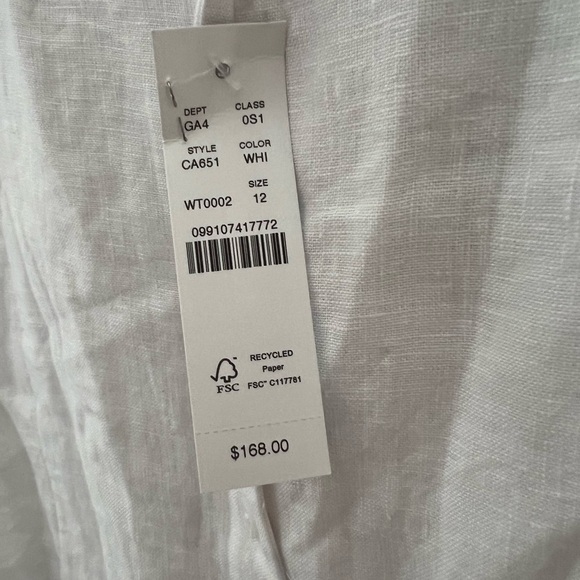 J. Crew White Mini Dress with Pink Floral Embroidery - Picture 10 of 12